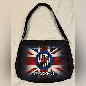 The Who - Classic Tour Memorabilia - Black Canvas Messenger Bag